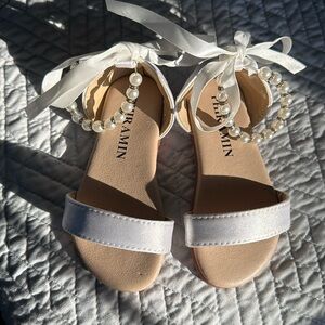 Toddler Girl Sandals - Flower Girl Dress Shoes Open Toe